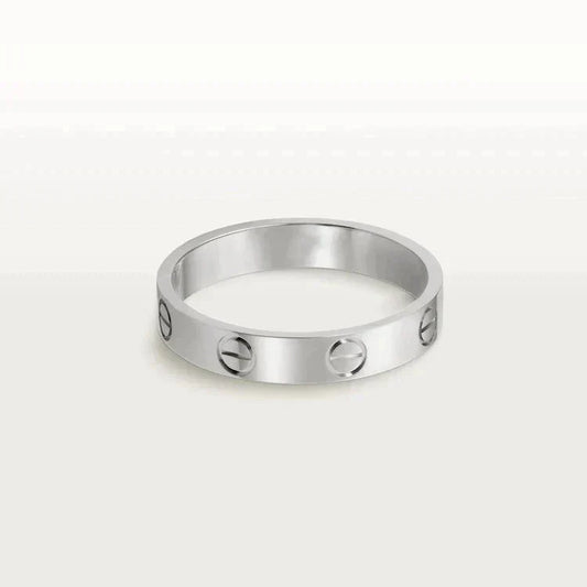 [ORA]LOVE RING 4MM 1 DIAMOND SILVER