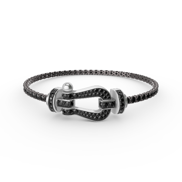 [ORA]FORCE  LARGE HORSESHOE FULL DIAMOND TENNIS BRACELET
